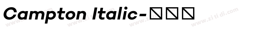 Campton Italic字体转换 Campton Italic字体转换